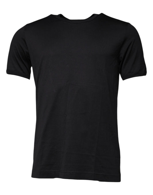 Dolce & Gabbana Blue Crown Crew Neck Short Sleeves T-shirt by Dolce & Gabbana