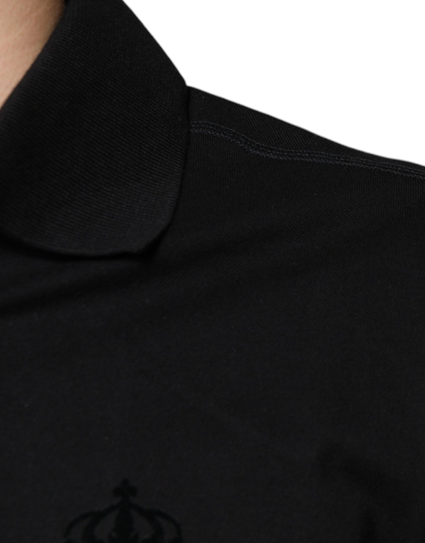 Dolce & Gabbana Black DG Collared Short Sleeves Polo T-shirt by Dolce & Gabbana