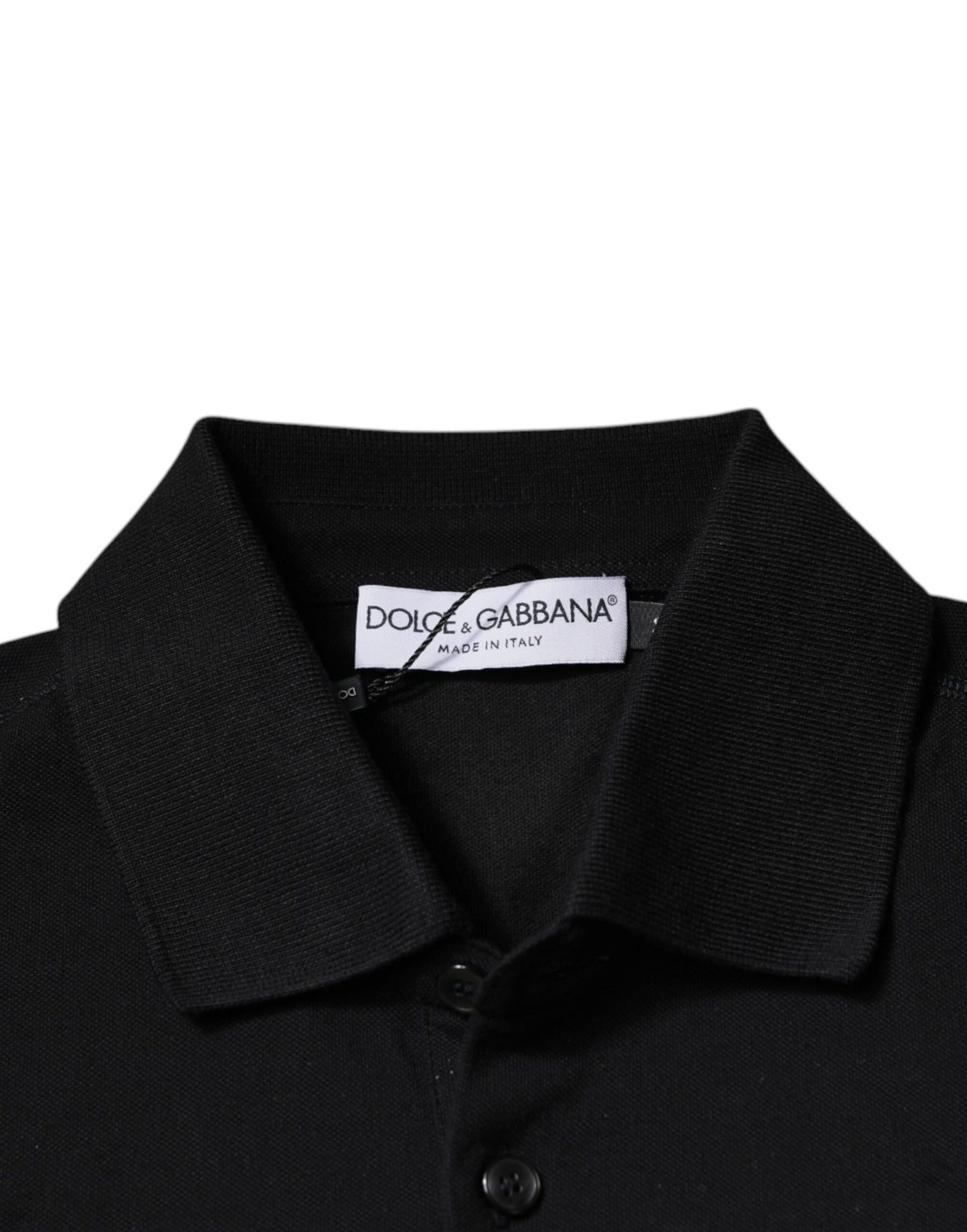 Dolce & Gabbana Black DG Collared Short Sleeves Polo T-shirt by Dolce & Gabbana