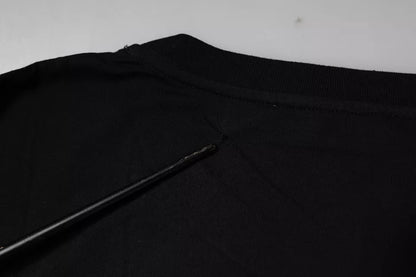 Dolce & Gabbana Black Logo Print Cotton Short Sleeve T-shirt by Dolce & Gabbana