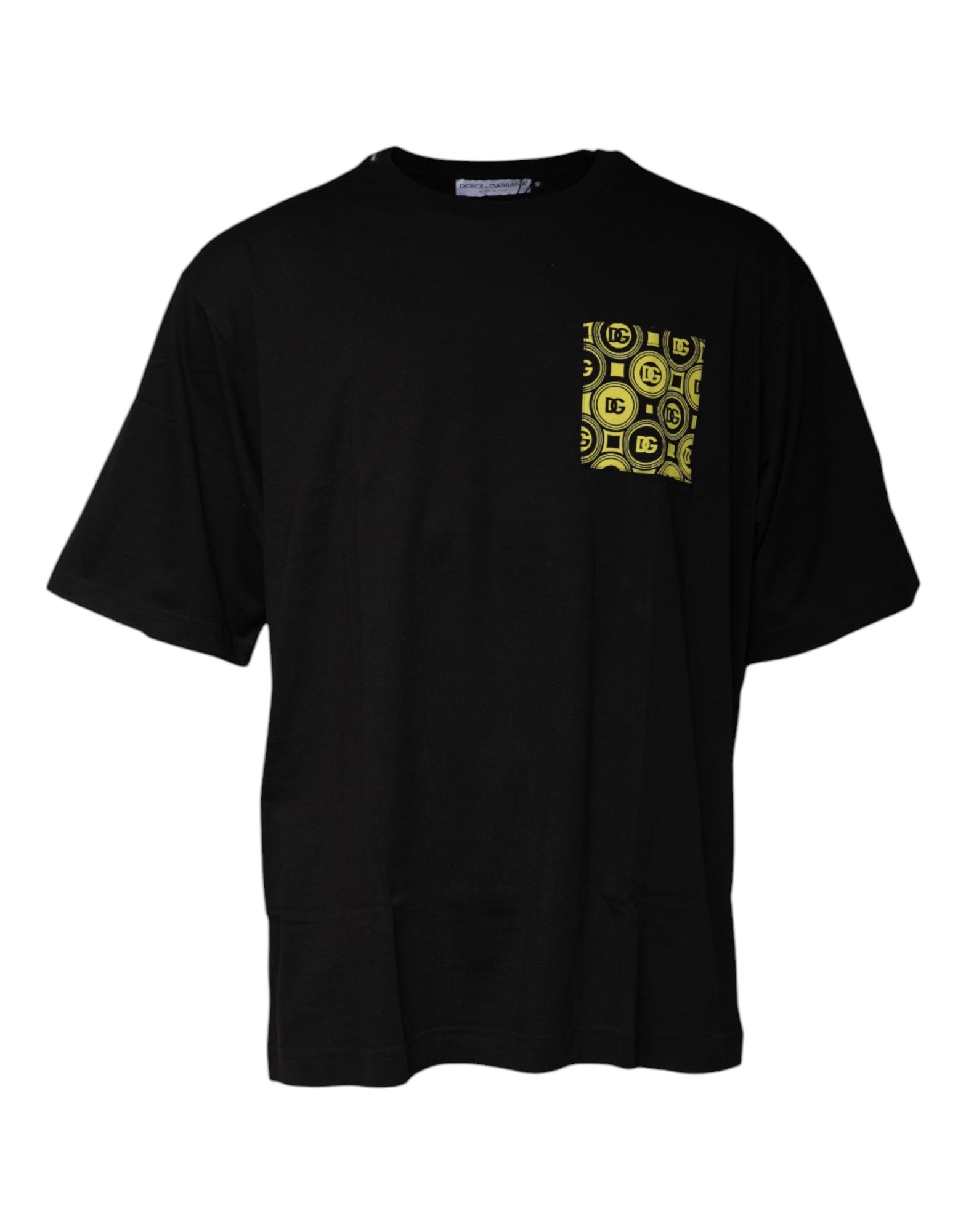 Dolce & Gabbana Black Logo Print Cotton Short Sleeve T-shirt by Dolce & Gabbana
