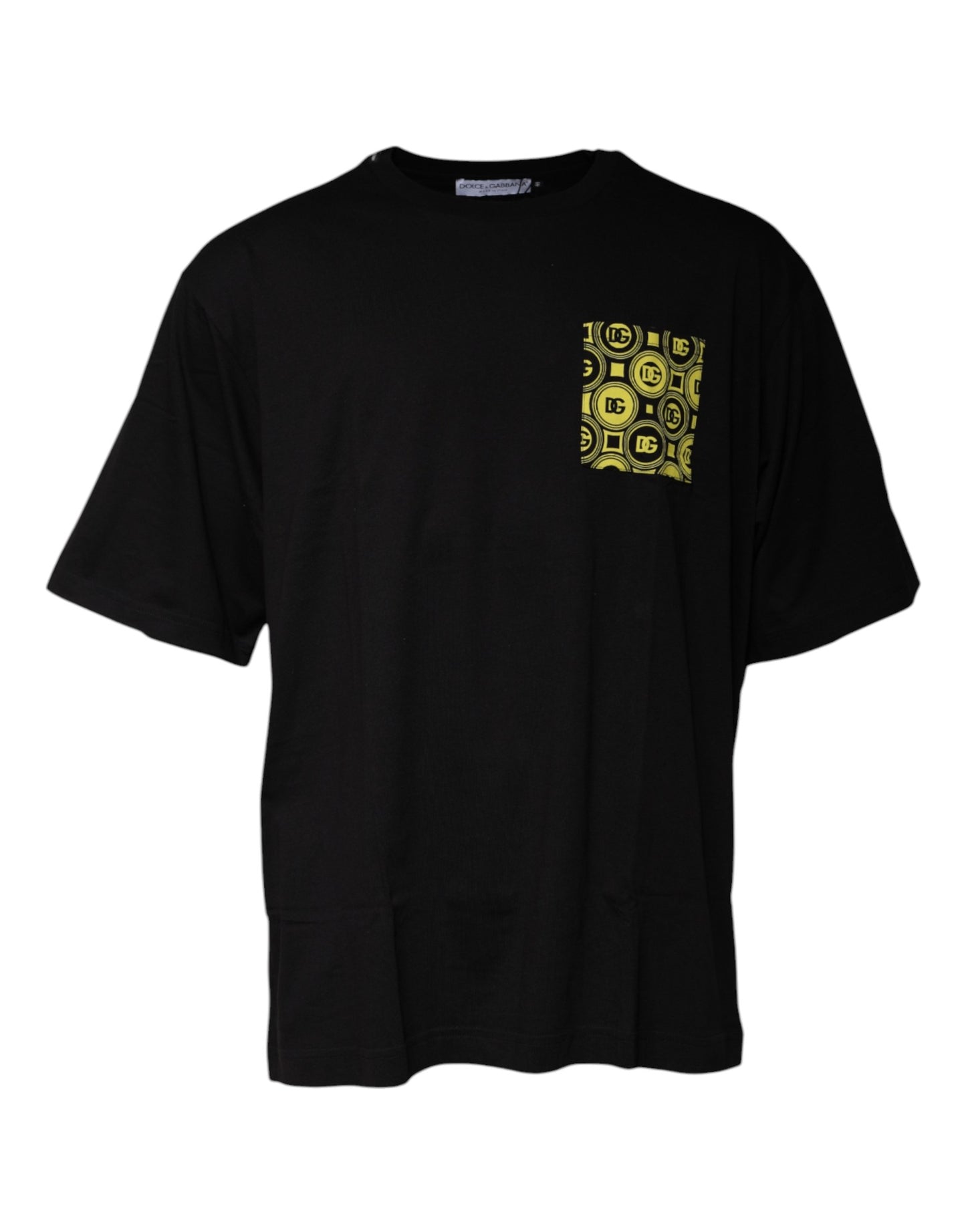 Dolce & Gabbana Black Logo Print Cotton Short Sleeve T-shirt by Dolce & Gabbana