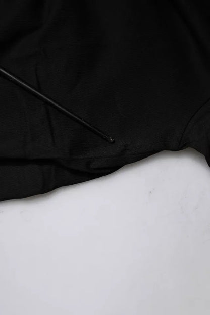 T-shirt col rond manches courtes en coton noir à imprimé logo Balenciaga