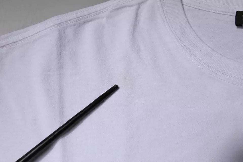 T-shirt à manches courtes et col ras du cou en jersey de coton blanc avec logo Balenciaga