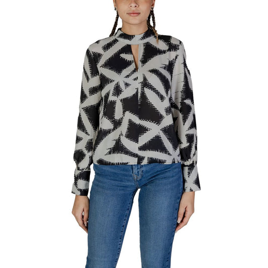 Jacqueline De Yong Orange Recycled Polyester Blouse