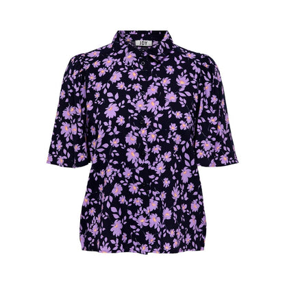 Jacqueline De Yong Purple Viscose Shortsleeve