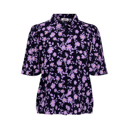Jacqueline De Yong Purple Viscose Shortsleeve