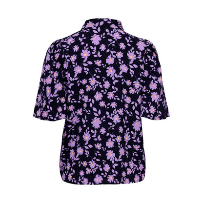 Jacqueline De Yong Purple Viscose Shortsleeve