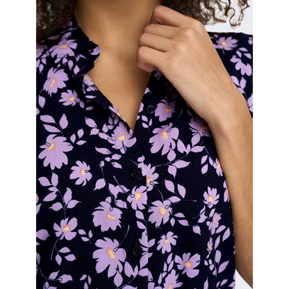 Jacqueline De Yong Purple Viscose Shortsleeve