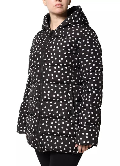 Dolce &amp; Gabbana Élégante veste à capuche noire zippée