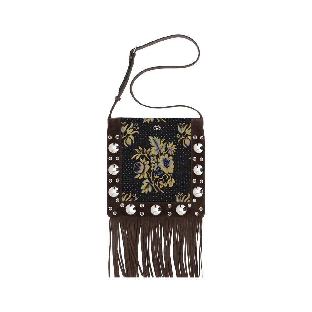Sac bandoulière à franges Valentino Garavani