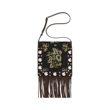 Sac bandoulière à franges Valentino Garavani