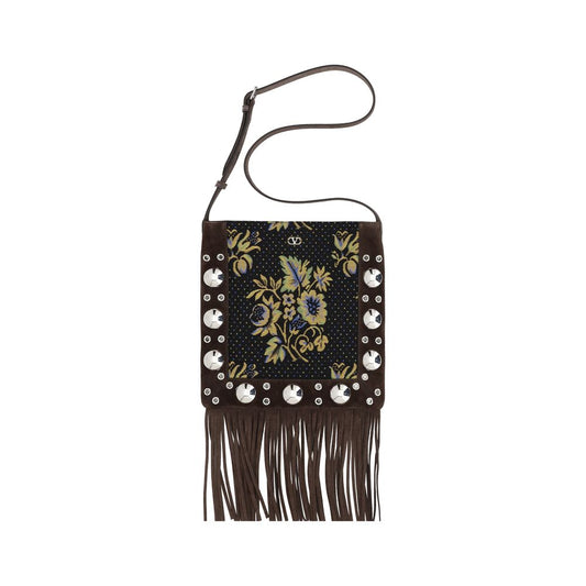 Sac bandoulière à franges Valentino Garavani