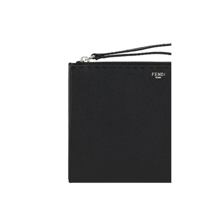 Sac pochette en cuir Fendi