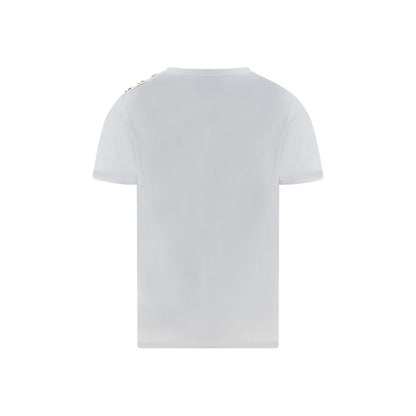 Balmain Logoed T Shirt Cotton Monochrome Luxury Essential