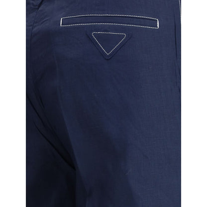 Pantalon en lin Prada