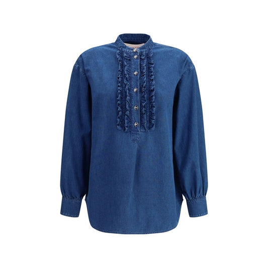 Chemises en jean à volants Valentino