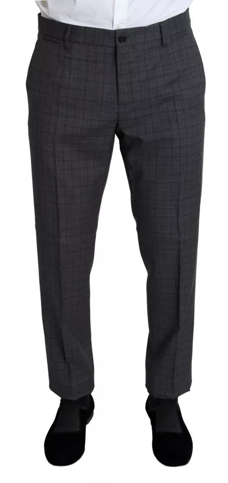 Dolce & Gabbana Gray Wool Men Formal 2 Piece MARTINI Suit by Dolce & Gabbana
