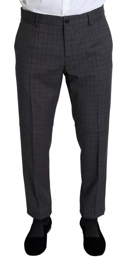 Dolce & Gabbana Gray Wool Men Formal 2 Piece MARTINI Suit by Dolce & Gabbana