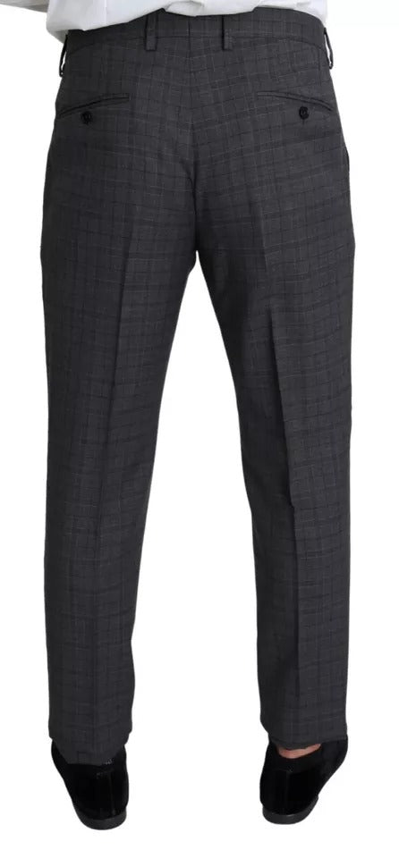 Dolce & Gabbana Gray Wool Men Formal 2 Piece MARTINI Suit by Dolce & Gabbana