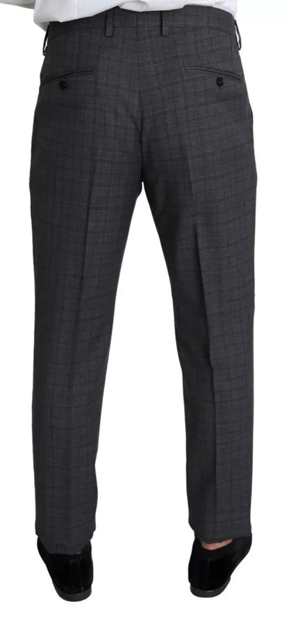 Dolce & Gabbana Gray Wool Men Formal 2 Piece MARTINI Suit by Dolce & Gabbana