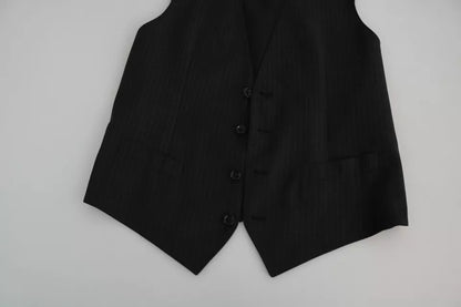 Gilet de costume formel noir Dolce &amp; Gabbana pour homme