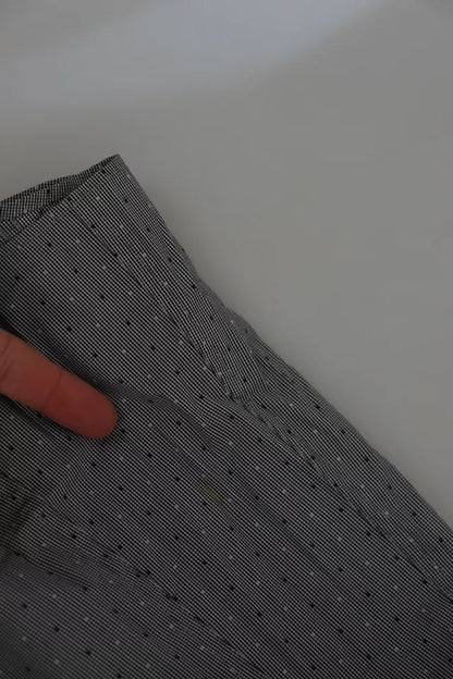 Dolce & Gabbana Gray SICILIA Dotted Semi Fitted Formal Shirt by Dolce & Gabbana