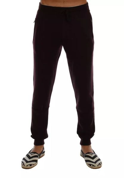 Dolce & Gabbana Purple Cashmere Gym Training Sport Pants by Dolce & Gabbana