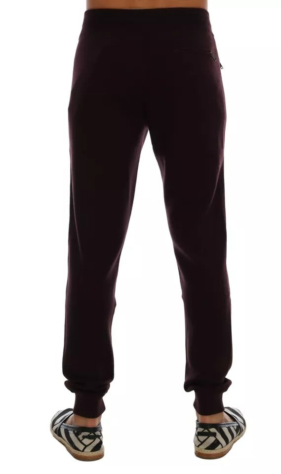Dolce & Gabbana Purple Cashmere Gym Training Sport Pants by Dolce & Gabbana