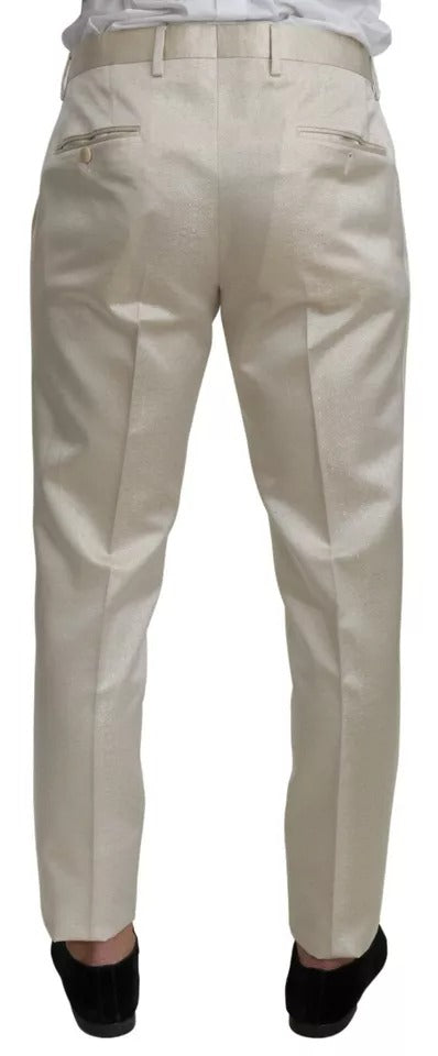 Dolce & Gabbana Beige Wool Crème 3 Piece SICILIA Shawl Suit by Dolce & Gabbana
