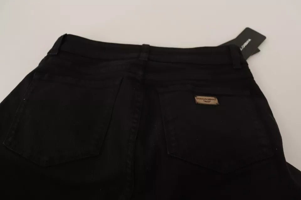 Dolce & Gabbana Black Cotton Stretch Skinny Denim Jeans by Dolce & Gabbana