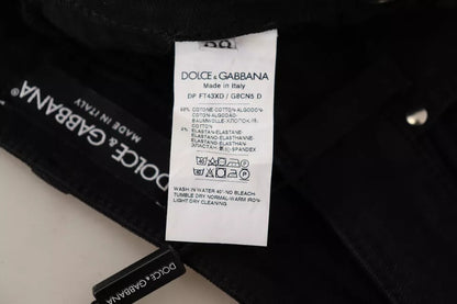 Dolce & Gabbana Black Cotton Stretch Skinny Denim Jeans by Dolce & Gabbana