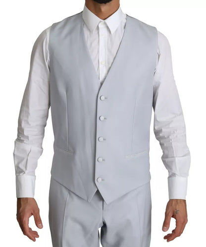 Dolce & Gabbana Light Blue SICILIA Wool 3 Piece Suit by Dolce & Gabbana