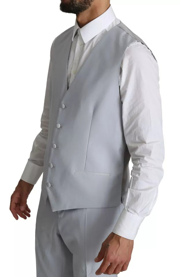 Dolce & Gabbana Light Blue SICILIA Wool 3 Piece Suit by Dolce & Gabbana