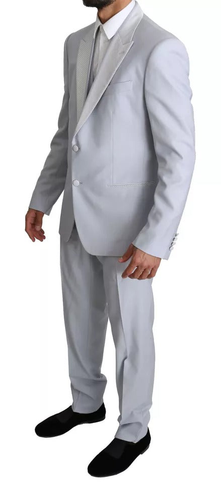 Dolce & Gabbana Light Blue SICILIA Wool 3 Piece Suit by Dolce & Gabbana