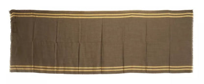 Dolce & Gabbana Green Striped Cashmere Wrap Fringes Scarf by Dolce & Gabbana