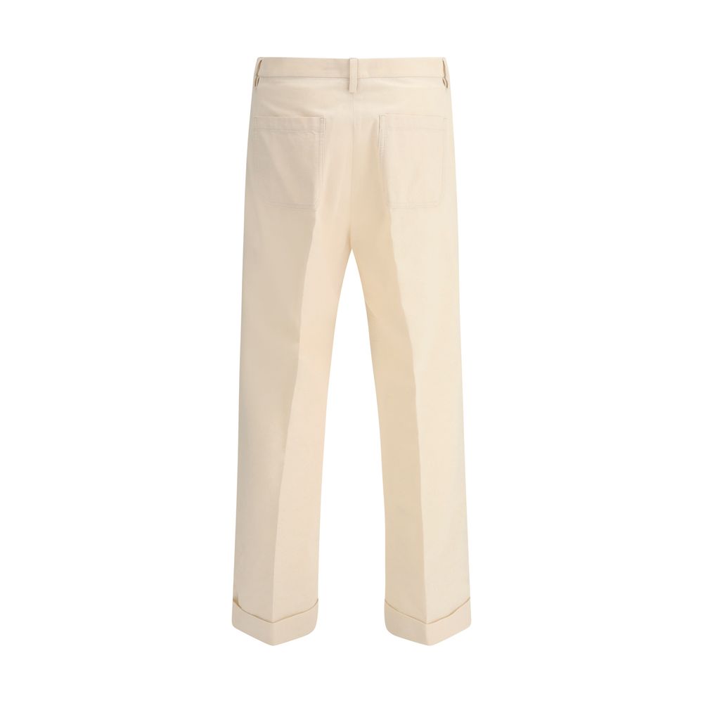 Pantalon large en coton Valentino