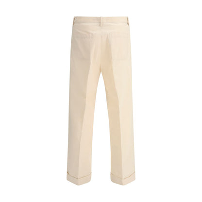 Pantalon large en coton Valentino
