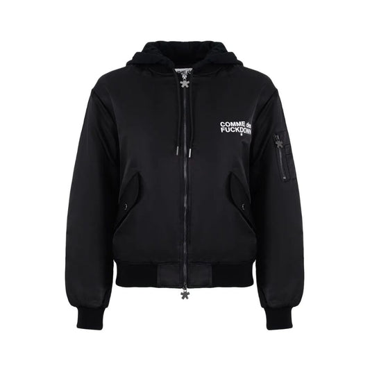 Comme Des Fuckdown Black Nylon Jackets &amp; Coat