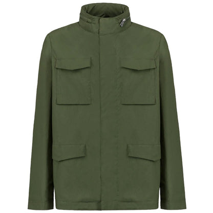 People Of Shibuya Green Cotton Jacket by People Of Shibuya