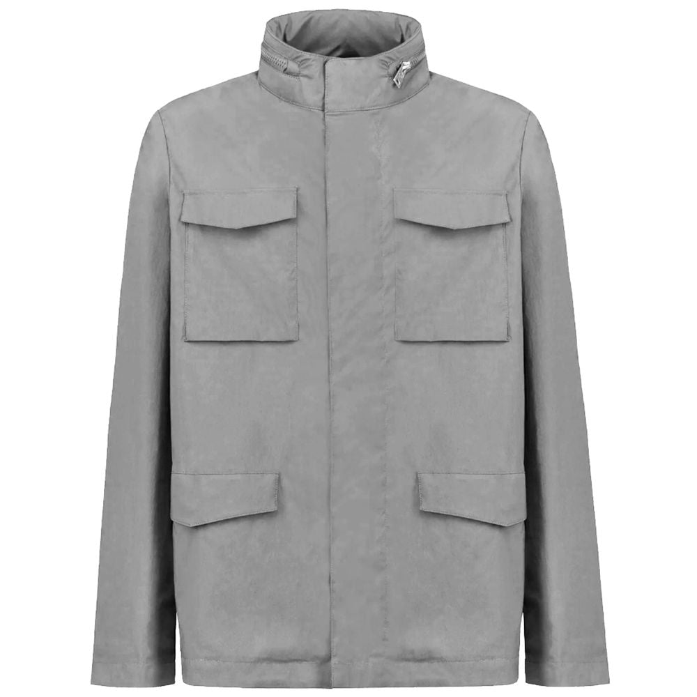 People Of Shibuya Gray Cotton Jacket by People Of Shibuya
