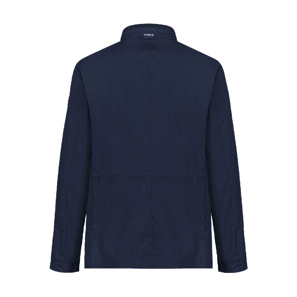 People Of Shibuya Blue Cotton Jacket by People Of Shibuya