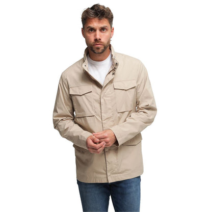 People Of Shibuya Beige Cotton Jacket by People Of Shibuya