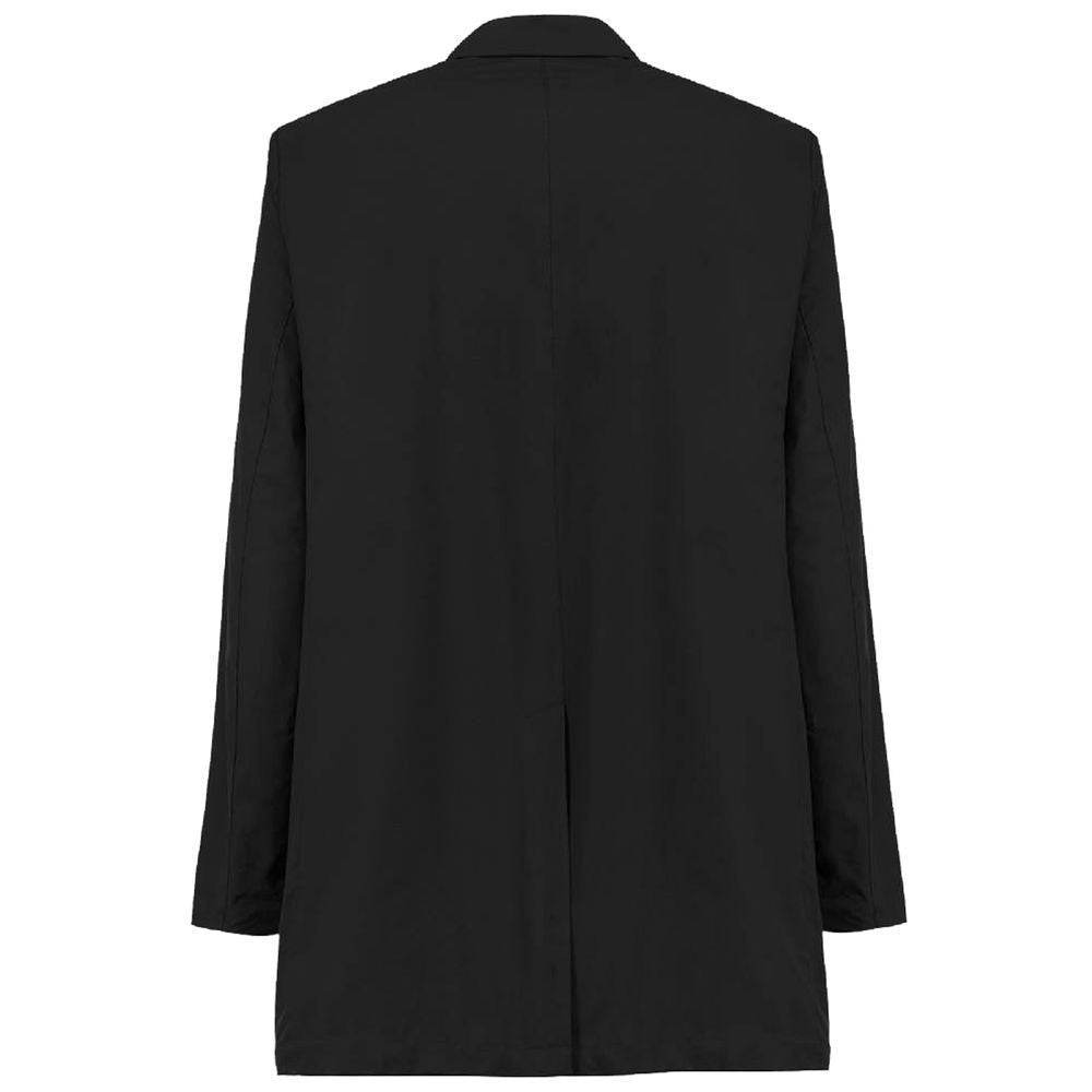 People Of Shibuya Black Recycled Polyester Men Trench Coat by People Of Shibuya