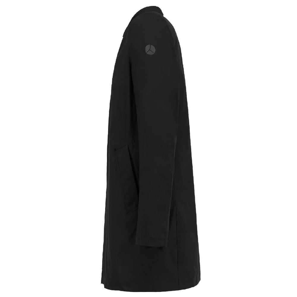 People Of Shibuya Black Recycled Polyester Men Trench Coat by People Of Shibuya