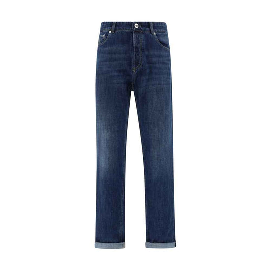 Brunello Cucinelli Cuffed Jeans Katoen - Luxe Stijl