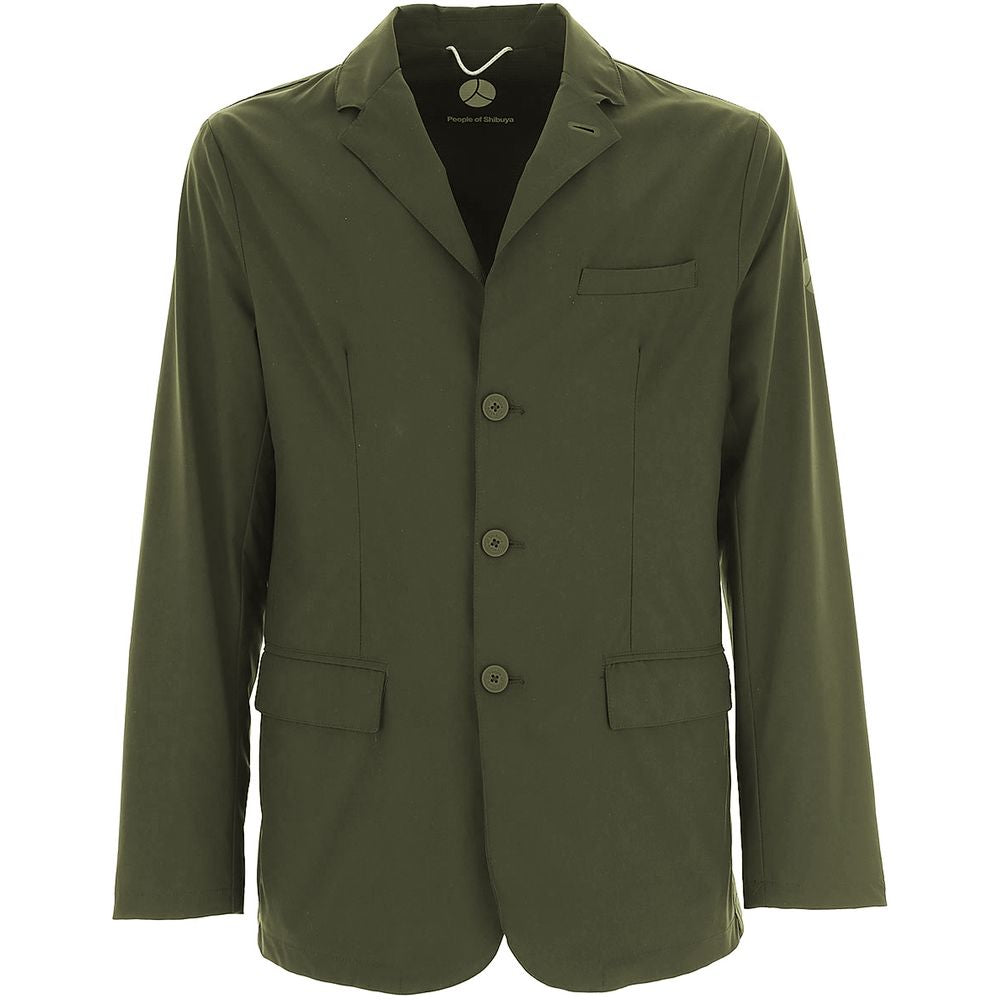 Blazer vert en polyester People Of Shibuya