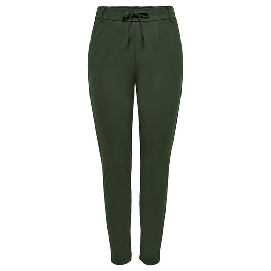 Groene Viscose Broek Only Luxe Comfort Pasvorm Premium