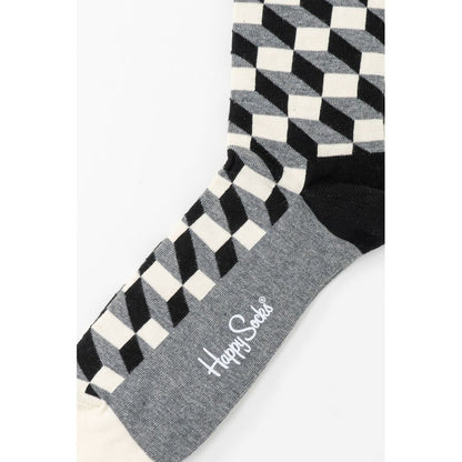 Collants et chaussettes en coton gris Happy Socks