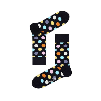 Collants et chaussettes en coton noir Happy Socks